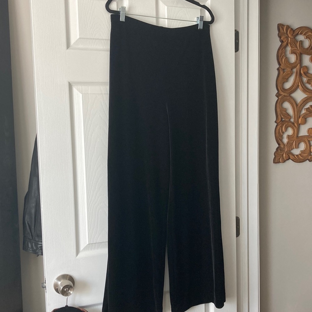 Vintage Black Velvet Pants